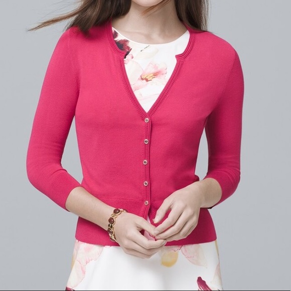 White House Black Market 34 Sleeve Cardigan White House Black Market 34 Sleeve Cardigan